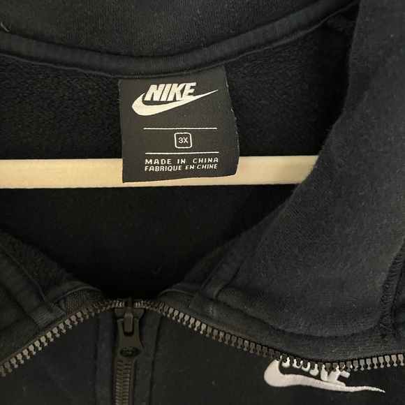 Nike quarter zip sweatshirt 3X brushed black - Picture 2 of 2